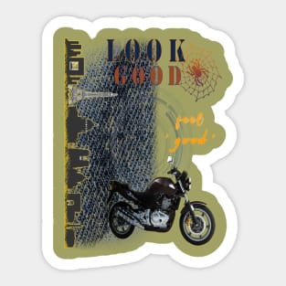 vintage motocycle Sticker